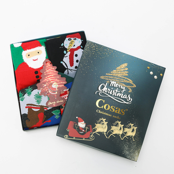 Vánoční ponožky v krabici po 4 kusech - Spodní prádlo