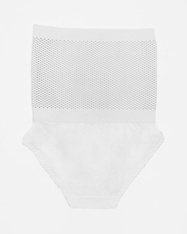 Bílé dámské formující kalhotky PLUS SIZE - Spodní prádlo