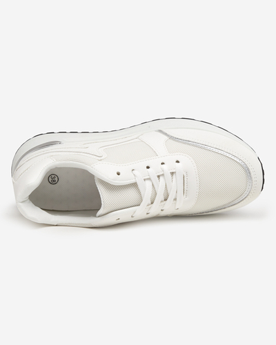 OUTLET Pastelové dámské bílé sportovní boty značky Delani - Footwear
