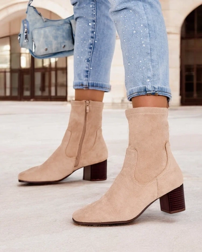 Dámské kotníkové boty Royalfashion na sloupku Florin