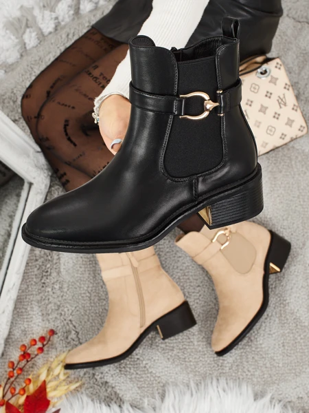 Dámské kotníkové boty z eko kůže Calivra