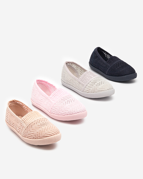 Темно-сині сліпони для дівчинки Bei