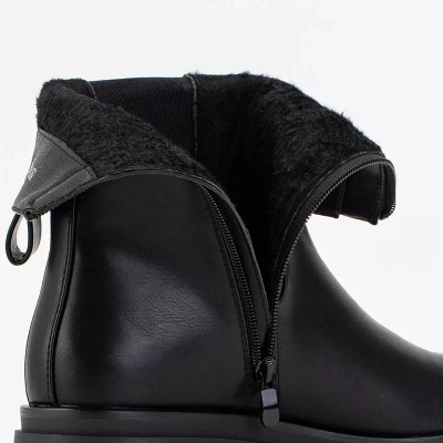 OUTLET Černé dámské vysoké kozačky značky Dolfina - Obuv