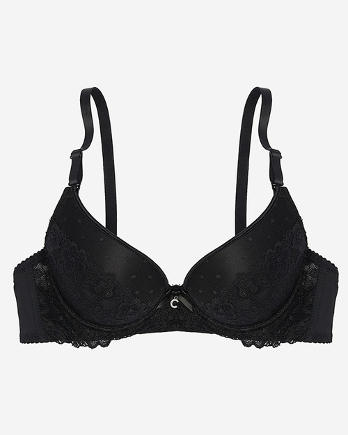 Чорний жіночий бюстгальтер з мереживом - Нижня білизна
