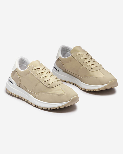 Dámská béžová šněrovací sportovní obuv Sweri - Obuv