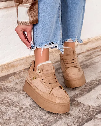 Royalfashion Dámské zateplené tenisky Zoovi