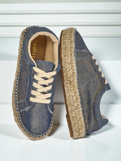 Aurelia Denim Espadrillos – жіночі снікерси з плоским каблуком та тканини