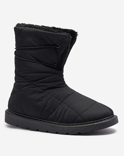 Černé dámské boty a'la snow boots Amirfu- Obuv