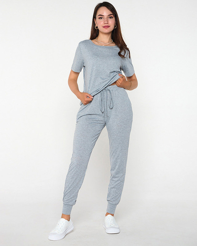 Šedá dámská sportovní tepláková souprava - Oblečení