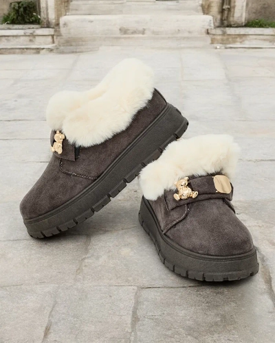 Royalfashion Жіночі короткі черевики а-ля снігоступи Dobis