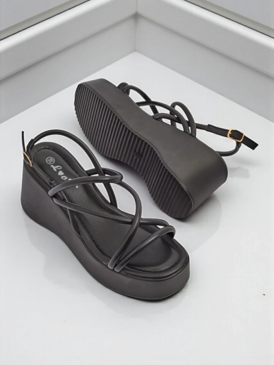Royalfashion Dámské sandály na klínku Skyline Straps