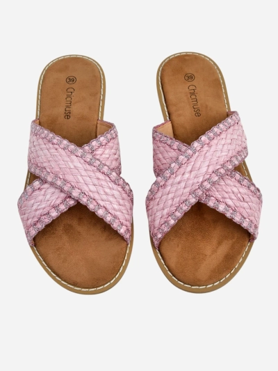 Sandály Royalfashion pro ženy s pletenými popruhy Bornes