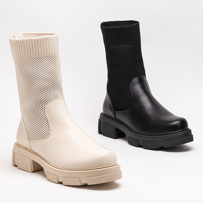 Жіночі чорні ажурні ботильйони від Roibu - Shoes