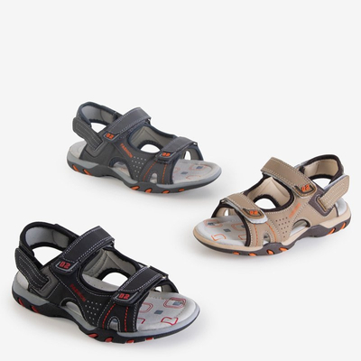 Чорні дитячі сандалі на липучках Mediu