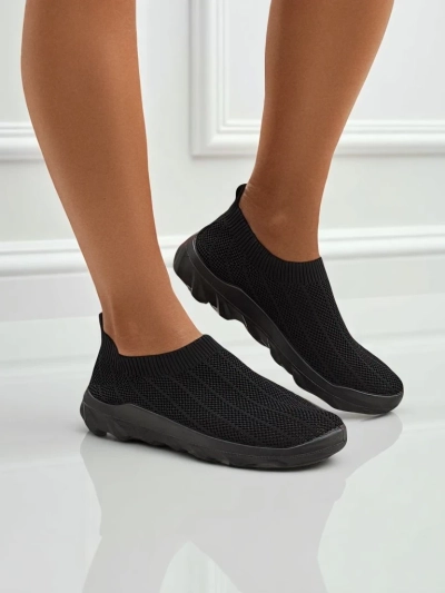 Dámské tenisky Andromeda Nero – černé, lehké textilní boty na ploché podrážce