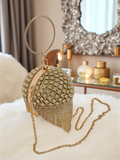 Royalfashion Жіноча сумочка куля з цирконами Velora Bloom