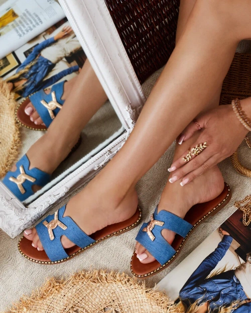 Royalfashion Жіночі шльопанці Ovore на плоскій підошві