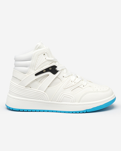 Bílé dámské zajímavé vysoké sportovní boty Gisore - Obuv