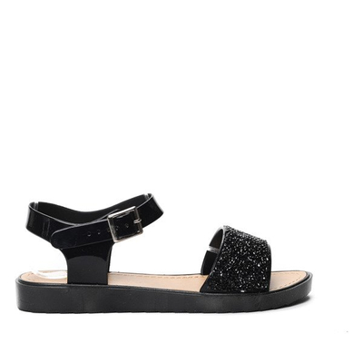  sandałki zdobione cyrkoniami Maxine- Obuwie