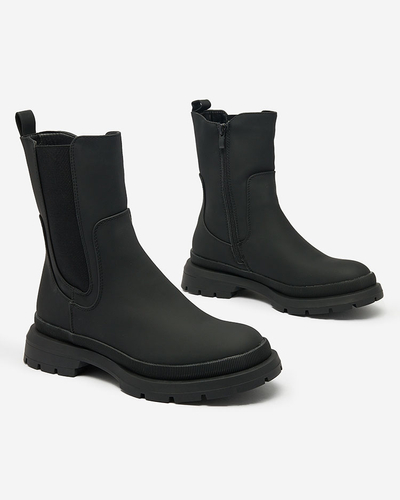 Жіночі черевики Royalfashion Чорні матові Ivajella