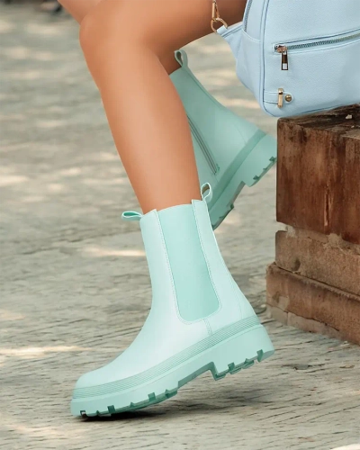 Royalfashion Eko kožené dámské kozačky Ereste