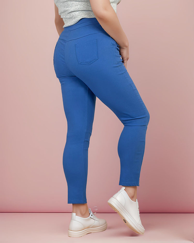Royalfashion Dámské látkové kalhoty PLUS SIZE
