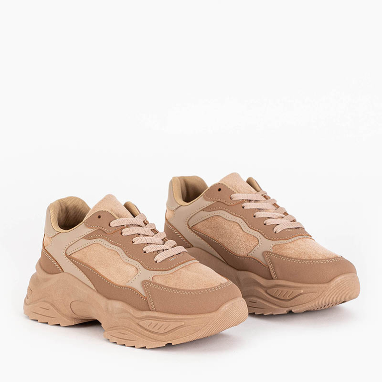 Hnědé sportovní tenisky pro ženy Ominus - Buty