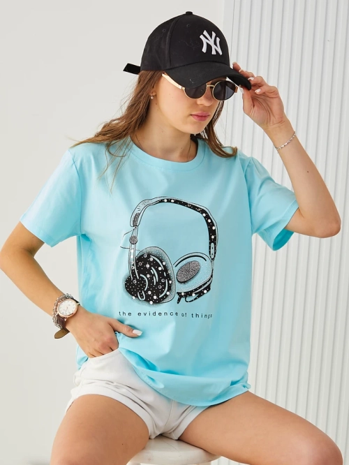 Royalfashion Жіноча бавовняна футболка з принтом