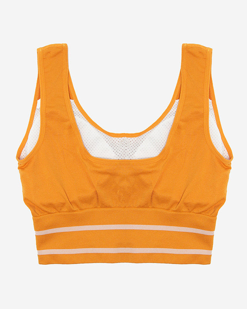 Гірчичний жіночий спортивний бюстгальтер - Нижня білизна