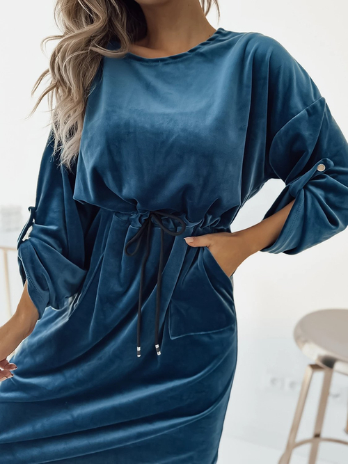 Жіноча бірюзова сукня міді Royalfashion