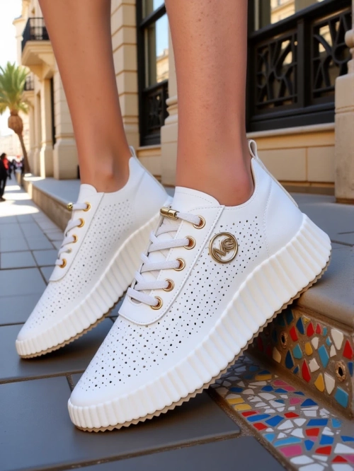 Royalfashion Жіночі перфоровані спортивні кросівки Jovenes