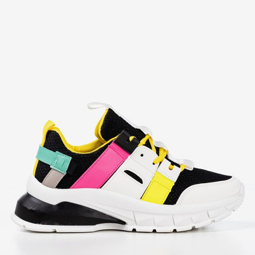 Чорні спортивні кросівки з різнокольоровими вставками Ida - Взуття 1