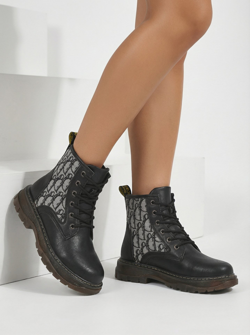 Royalfashion Жіночі черевики на щиколотці з принтом Efrioz