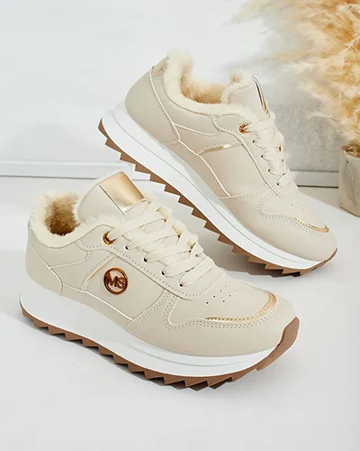 Royalfashion Zateplené dámské tenisky s kožíškem Boris