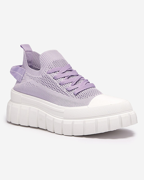 Фіолетові спортивні кросівки на платформі Dakkos- Footwear