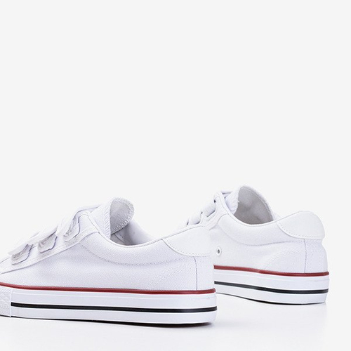 Білі жіночі кросівки на липучках Lozari - Взуття