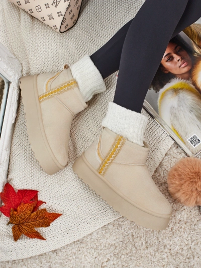 Krátké boty a'la sněhule dámské Pravel