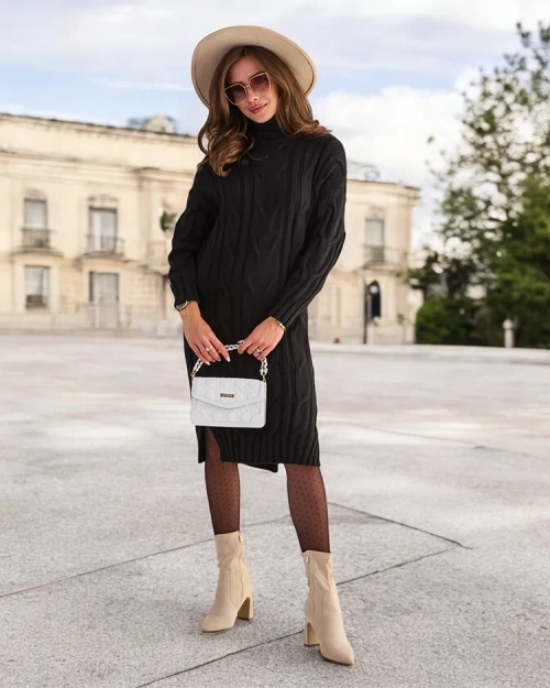 Royalfashion Зв'язаний жіночий светр-плаття