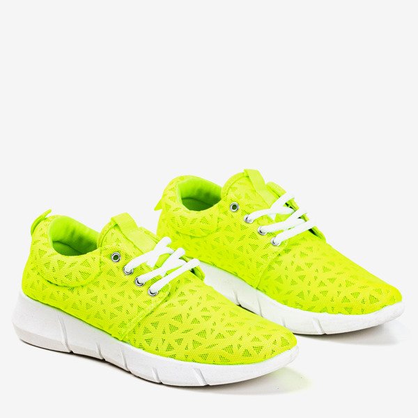 Dámská sportovní obuv Neon Green se vzory Troye - Obuv 1