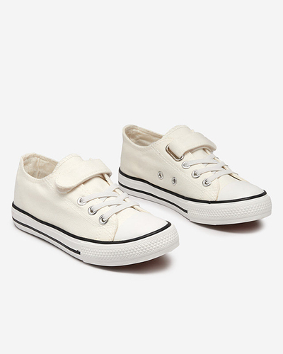 Дитячі кеди кремового кольору Finso