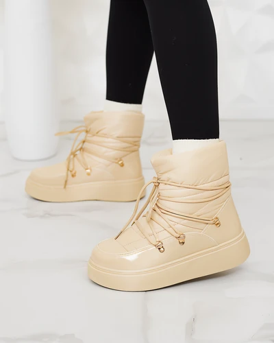 Royalfashion Dámské sněhule v béžové barvě Dabenda