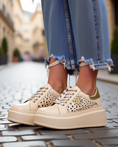 Royalfashion Dámské perforované sportovní tenisky Jovixi