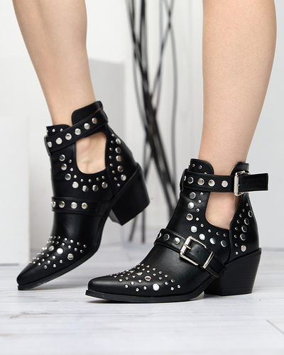 Černé kotníkové boty s Farrcy jety - Obuv