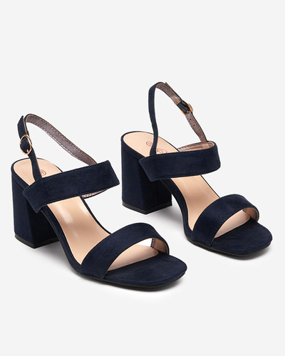 Жіночі темно-сині босоніжки на штирі Riddo- Footwear