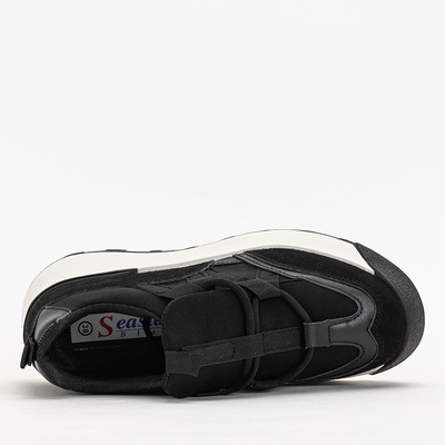 OUTLET Чорне жіноче спортивне взуття на вищій підошві Kanislo - Взуття