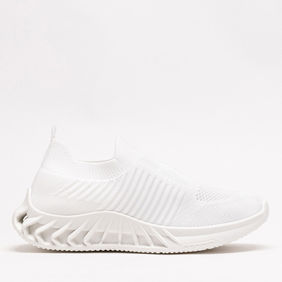 Dinging bílé slip-on dámské sportovní boty - Obuv