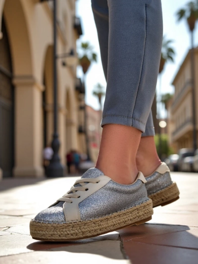 Royalfashion Жіночі кросівки з блиском Sercele