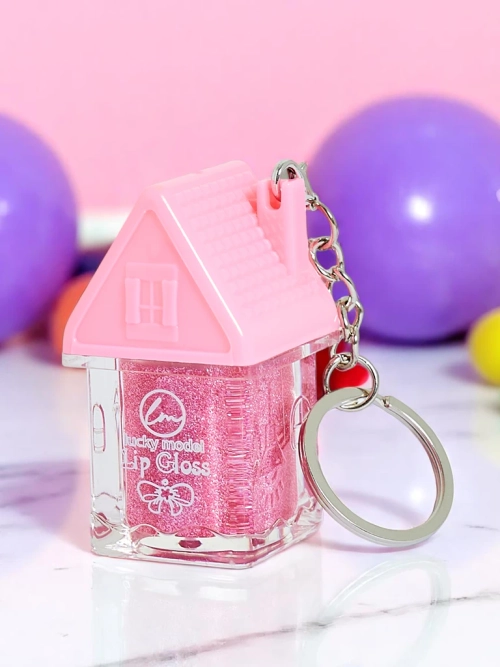 Блиск для губ з глітером у кольорі рожевої троянди