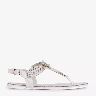 OUTLET Kasey bílé sandály - Obuv