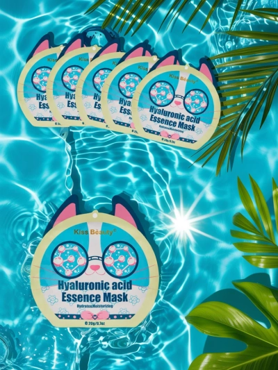 Plátýnková pleťová maska kočka s kyselinou hyaluronovou – hydratační